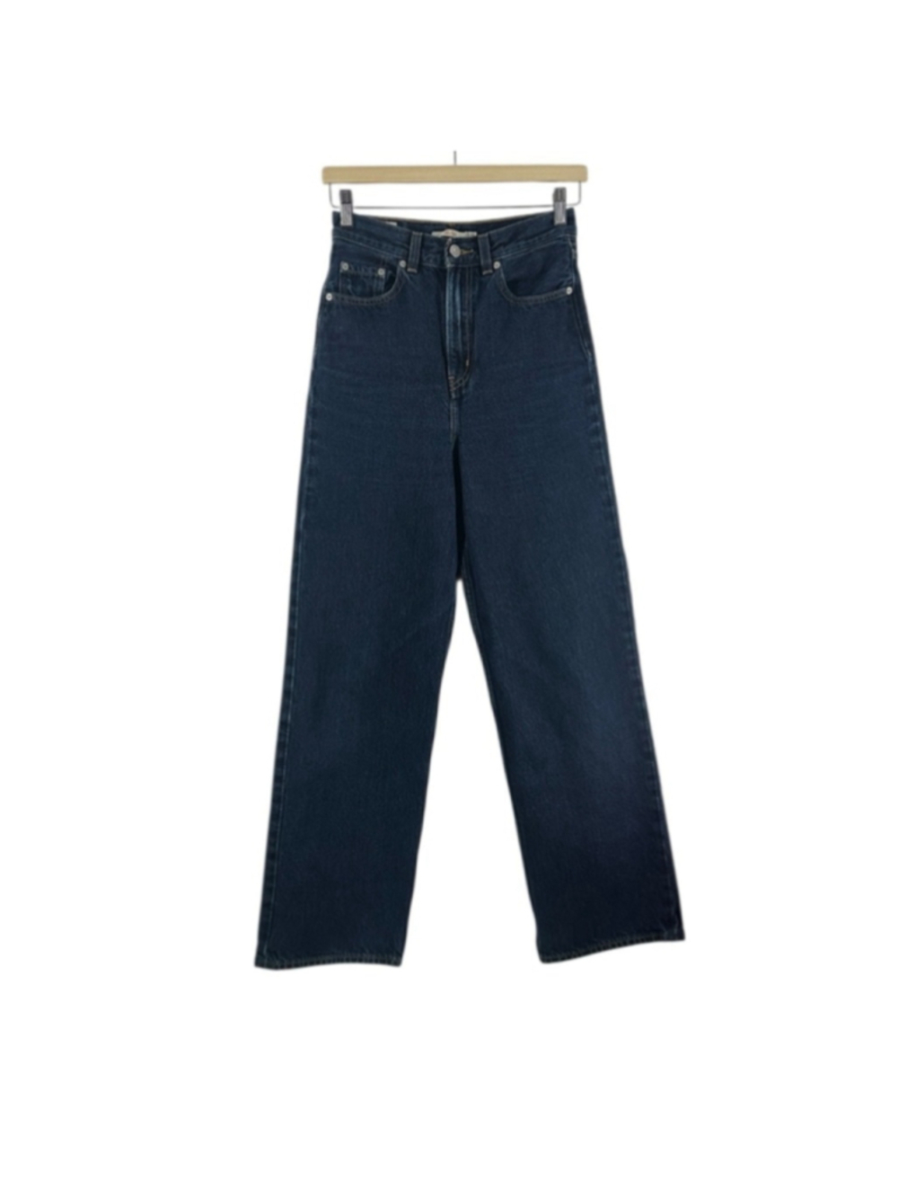 Levi's Premium high loose jeans Dark Blue Denim classic sz 25